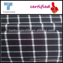 Customized Hot-sell Checks Printing Spandex/Cotton Blended Fabrics for Women Skirts